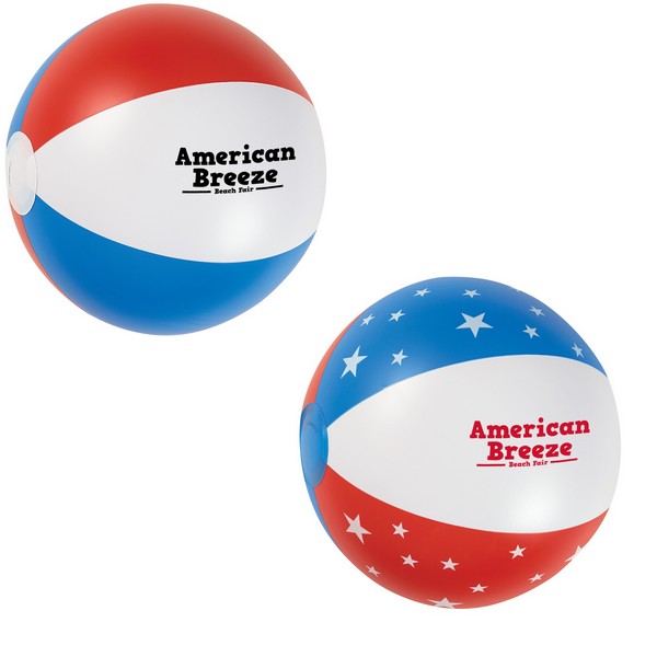 TH700 16" USA Beach Ball With Custom Imprint